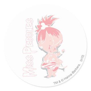 PEBBLES™ in Pink Classic Round Sticker