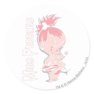 PEBBLES™ in Pink Classic Round Sticker