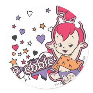 PEBBLES™ Purple Heart Classic Round Sticker