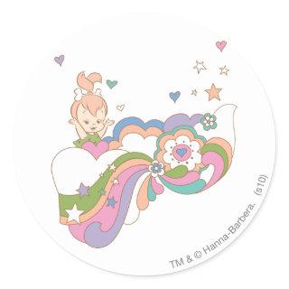 PEBBLES™ Rainbow Cloud Classic Round Sticker