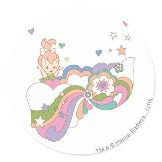 PEBBLES™ Rainbow Cloud Classic Round Sticker