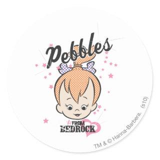 PEBBLES™ Stars and Hearts Classic Round Sticker