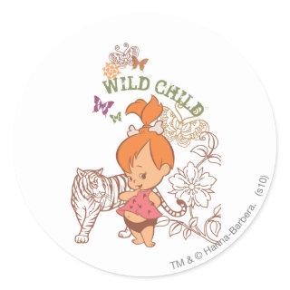 PEBBLES™ Wild Child Classic Round Sticker