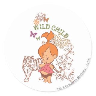 PEBBLES™ Wild Child Classic Round Sticker