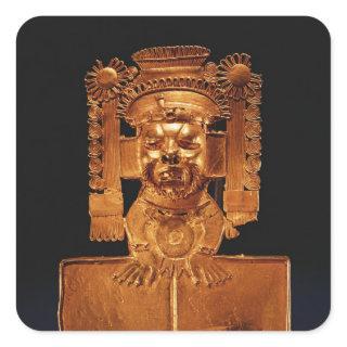 Pectoral of the god Xipe Totec Square Sticker