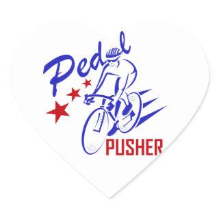 Pedal Pusher Heart Sticker