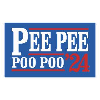 Pee Pee Poo Poo 2024 Rectangular Sticker