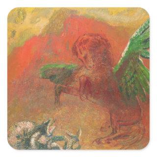 Pegasus Triumphant Square Sticker