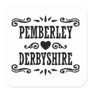 Pemberley Derbyshire Square Sticker