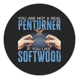 Pen Turning Lathe Work Woodworking Pen Making Classic Round Sticker