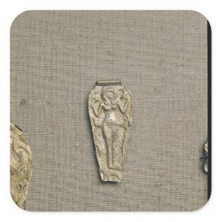 Pendant depicting Astarte, goddess of fertility Square Sticker