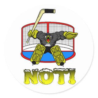 Penguin Goalie NOT Sticker