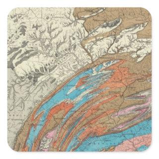 Penn geological formations square sticker