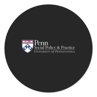 Penn Quakers 'S School Of Social Policy Practice Classic Round Sticker