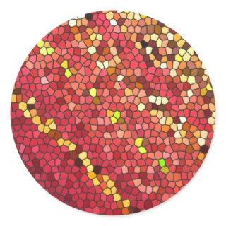 Pentagon Mosaic Classic Round Sticker