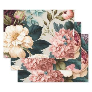 Peonies and Gardenia Seamless Floral Pattern   Sheets
