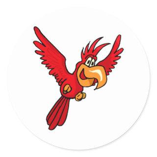 Pepe Parrot Classic Round Sticker