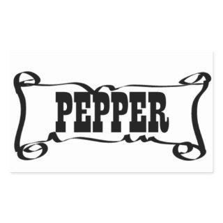 PEPPER 'SPICE JAR' STICKER