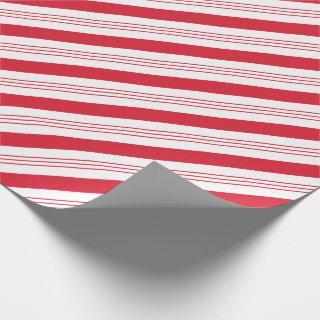 Peppermint Candy Cane Christmas Red White Pattern