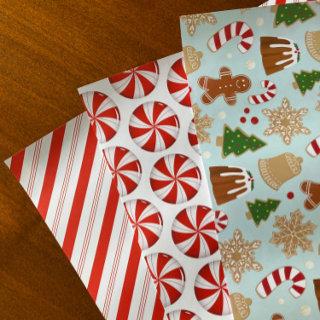 Peppermint Candy Cane Stripe Christmas Cookies  Sheets