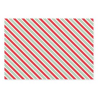 Peppermint Candy Cane Stripes Pattern (red/green)  Sheets
