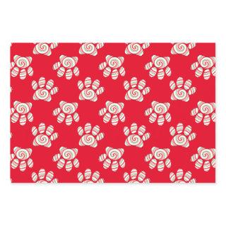 Peppermint Swirl Dog Paw In Red Green White  Sheets