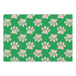 Peppermint Swirl Dog Paw In Red Green White  Sheets