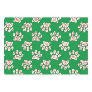 Peppermint Swirl Dog Paw In Red Green White  Sheets