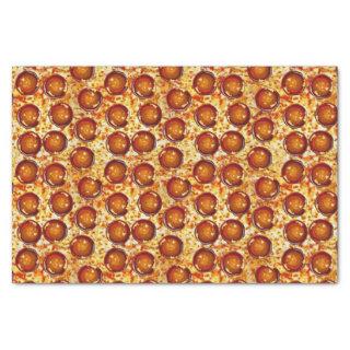 Pepperoni and Cheese Pizza Pattern Tissue Paper