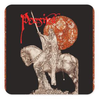 PERCEVAL LEGEND /QUEST OF THE HOLY GRAIL Fantasy  Square Sticker