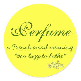 Perfume Definition Classic Round Sticker