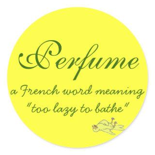 Perfume Definition Classic Round Sticker