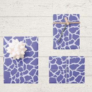 Periwinkle Giraffe Print  Sheets