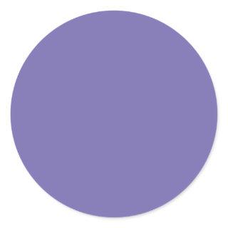 Periwinkle Solid Color Classic Round Sticker