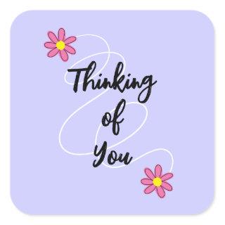 Periwinkle Thinking of You Stickers