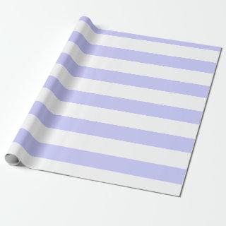 Periwinkle White Wide Horizontal Striped