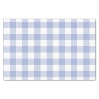 Perriwinkle Blue Buffalo Check Pattern Tissue Paper