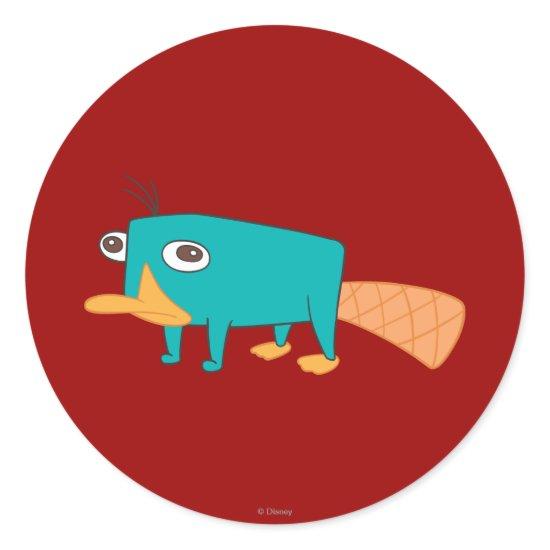 Perry the Platypus Classic Round Sticker
