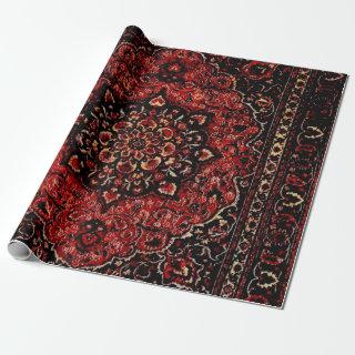 Persian carpet look in rose tinted field