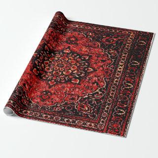 Persian carpet look in rose tinted field