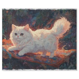 Persian Cat on a Flying Carpet