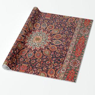 Persian Tabriz Black Radial Geometric