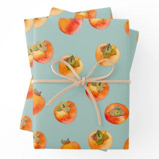Persimmon Fruit Tiled   Sheets