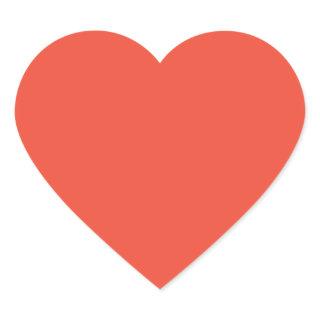 Persimmon Heart Sticker