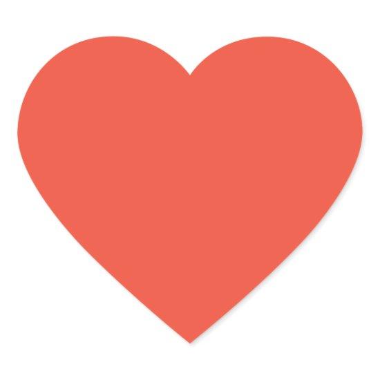 Persimmon Heart Sticker