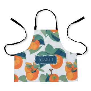 Persimmon Pastel Colorful Personalized Pattern Apron