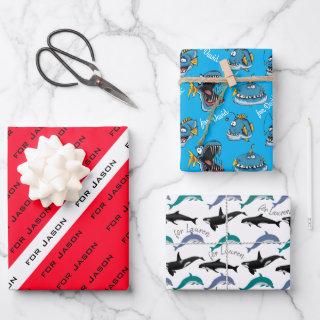 PERSONAL GIFT WRAP FOR SCUBA DIVERS.  THREE STYLES