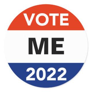 Personal Vote 2022 Midterm Election Campaign Class Classic Round Sticker