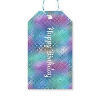 Personalise, Mermaid Scales 1. Gift Tags