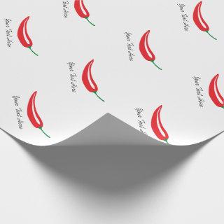 Personalizable red hot chili pepper